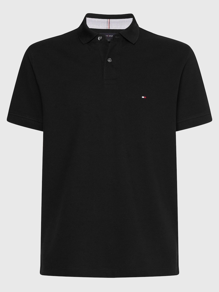 Tommy Hilfiger Black 1985 Regular Fit Polo Shirt - Image 5 of 5
