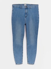 River Island Blue Plus Denim High Rise Jeggings - Image 4 of 4
