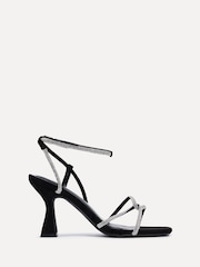 Linzi Black Entice Diamante Embellished Strappy Heeled Sandals - Image 2 of 5