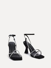 Linzi Black Entice Diamante Embellished Strappy Heeled Sandals - Image 3 of 5