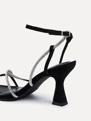 Linzi Black Entice Diamante Embellished Strappy Heeled Sandals - Image 4 of 5