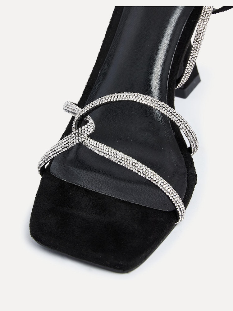 Schwarz - Linzi Entice Diamante Embellished Strappy Heeled Sandals - Bild 5 von 5 Schwarz - Linzi Entice Diamante Embellished Strappy Heeled Sandals - Bild 5 von 5