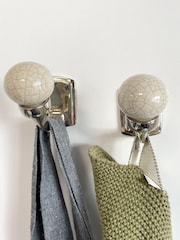 Laura Ashley Set of 2 Pale Slate Bertie Hooks - Image 1 of 4