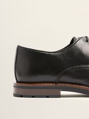 MOSS Black Rogue Plain John Carter Derby Shoes - Image 3 of 4