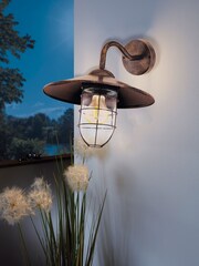 Eglo Copper Melgoa Outdoor Wall Light - Image 1 of 3