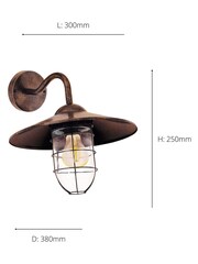 Eglo Copper Melgoa Outdoor Wall Light - Image 3 of 3