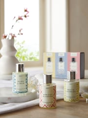 Set of 3 Pink White Jasmine, Pure Linen and Apricot Blossom Fragranced Oils - Image 1 of 3
