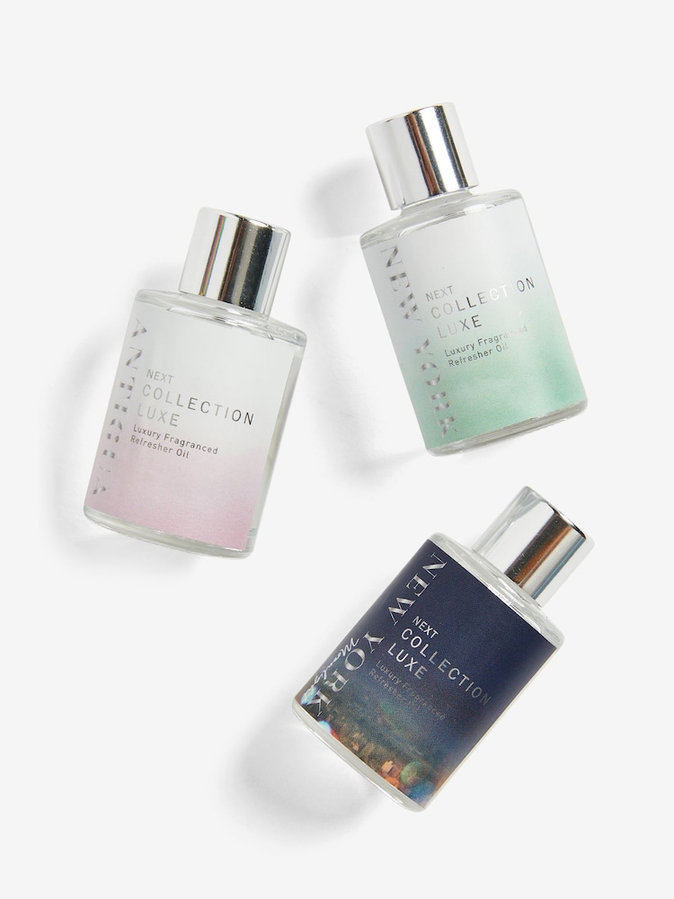 White Set of 3 Collection Luxe New York, New York Moonlight and Antigua Fragranced Oils - Image 2 of 3