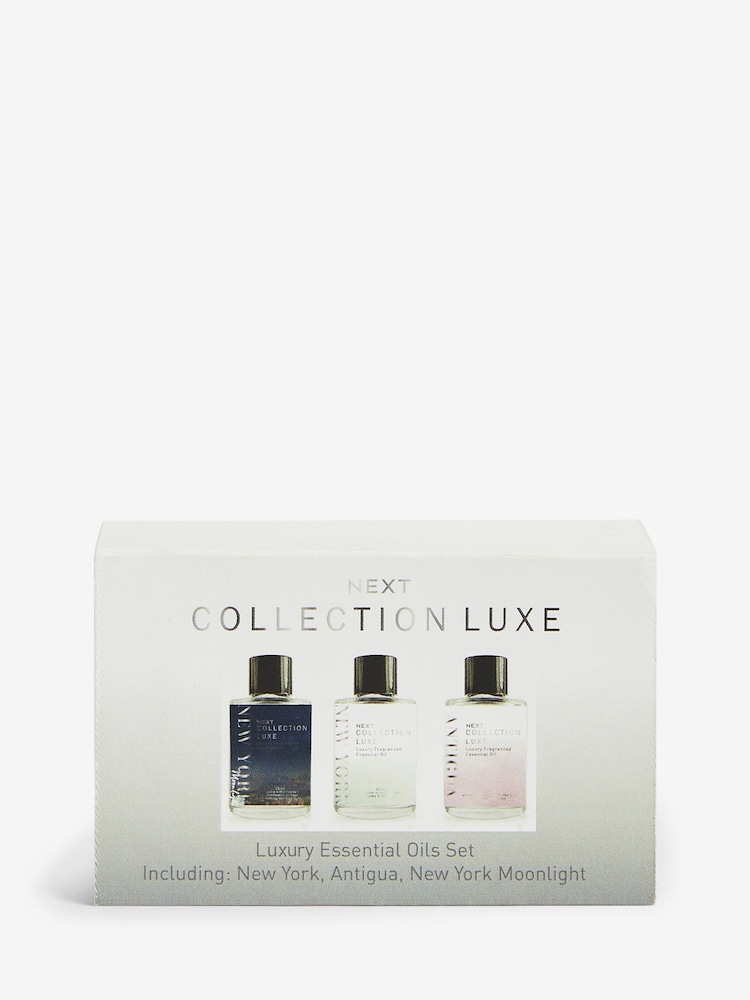 White Set of 3 Collection Luxe New York, New York Moonlight and Antigua Fragranced Oils - Image 3 of 3