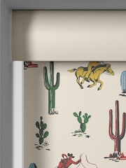 Cath Kidston Cream Kids Cowboy Made To Measure Roller Blinds - Image 3 of 6