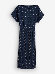 Never Fully Dressed Blue Tilly Plisse Dress - Image 5 of 5