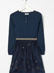 FatFace Blue Star Velour Martha Dress - Image 3 of 3