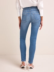 Mid Blue Denim Slim Lift And Shape Jeans - Image 3 of 6