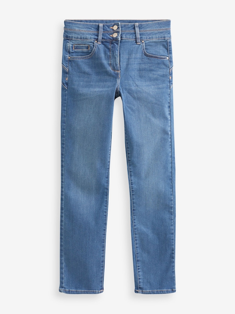 Mid Blue Denim Slim Lift And Shape Jeans - Image 6 of 6