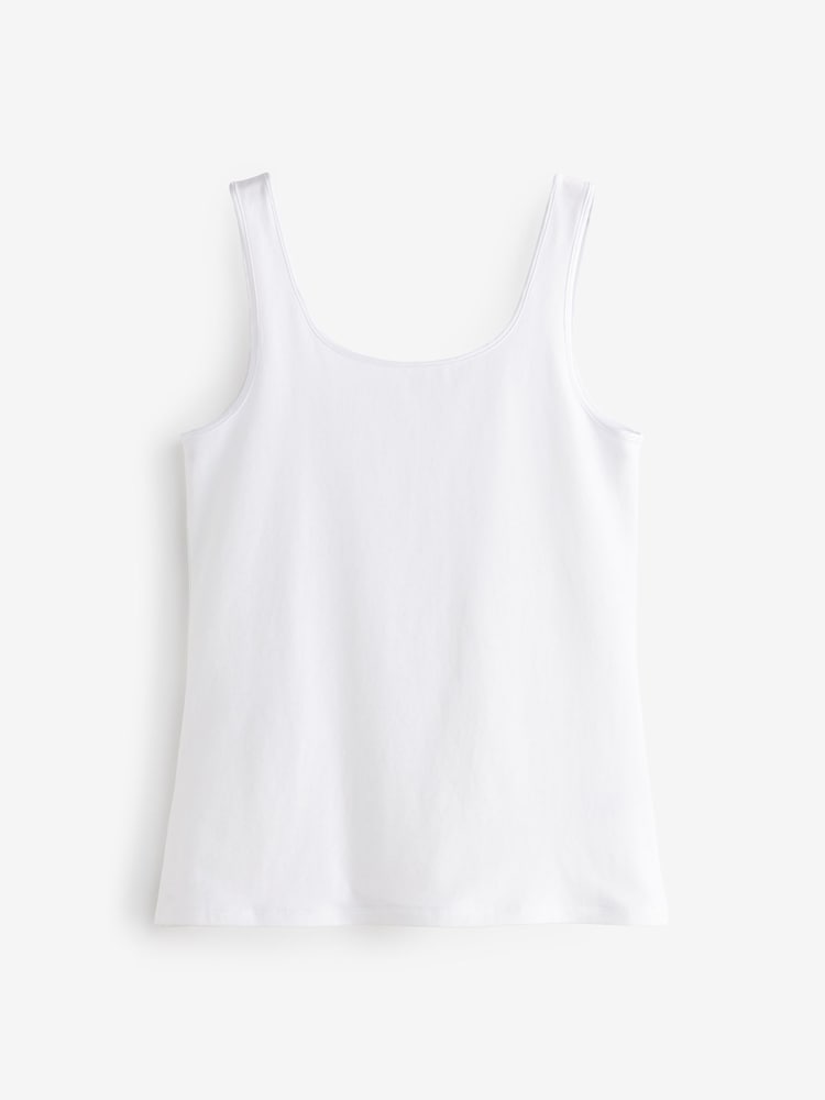 White Cotton Shaping Vest - Image 1 of 1