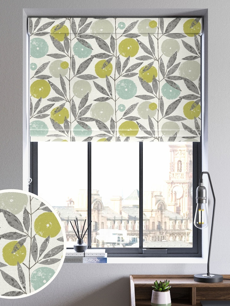 Scion Grey Blomma Made To Measure Roman Blind - Image 1 of 6