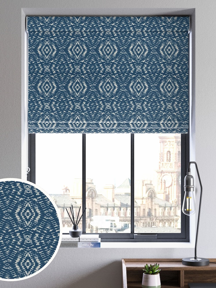Scion Blue Kazure Made To Measure Roman Blind - Image 1 of 6