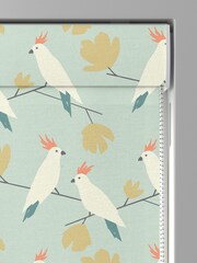 Scion Green Lovebird Made To Measure Roman 100% Cotton Blind - Image 3 of 6
