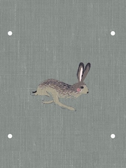 Sophie Allport Teal Blue Hare Made To Measure Curtains - Image 9 of 9