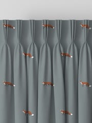 Sophie Allport Blue Foxes Made To Measure Curtains - Image 5 of 9