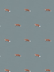 Sophie Allport Blue Foxes Made To Measure Curtains - Image 8 of 9