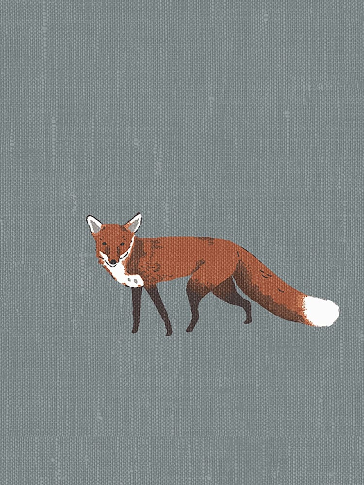 Sophie Allport Blue Foxes Made To Measure Curtains - Image 9 of 9