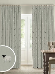 Sophie Allport Grey Sheep Made To Measure Curtains - Image 1 of 9