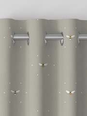 Sophie Allport Natural Bee Made To Measure 100% Cotton Curtains - Image 7 of 9