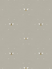 Sophie Allport Natural Bee Made To Measure 100% Cotton Curtains - Image 8 of 9