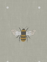 Sophie Allport Natural Bee Made To Measure 100% Cotton Curtains - Image 9 of 9
