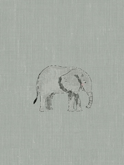 Sophie Allport Green Elephant Made To Measure Curtains - Image 9 of 9