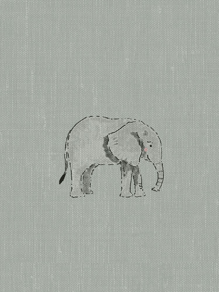 Sophie Allport Green Elephant Made To Measure Curtains - Image 9 of 9