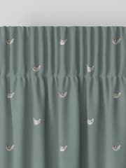 Sophie Allport Duck Egg Blue Chicken Made To Measure Curtains - Image 6 of 9