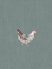 Sophie Allport Duck Egg Blue Chicken Made To Measure Curtains - Image 9 of 9
