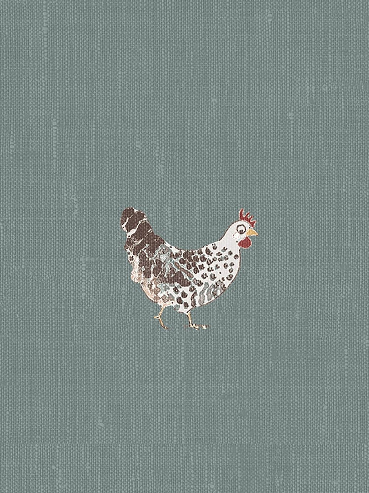 Sophie Allport Duck Egg Blue Chicken Made To Measure Curtains - Image 9 of 9