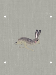 Sophie Allport Green Hare Made To Measure 100% Cotton Curtains - Image 9 of 9