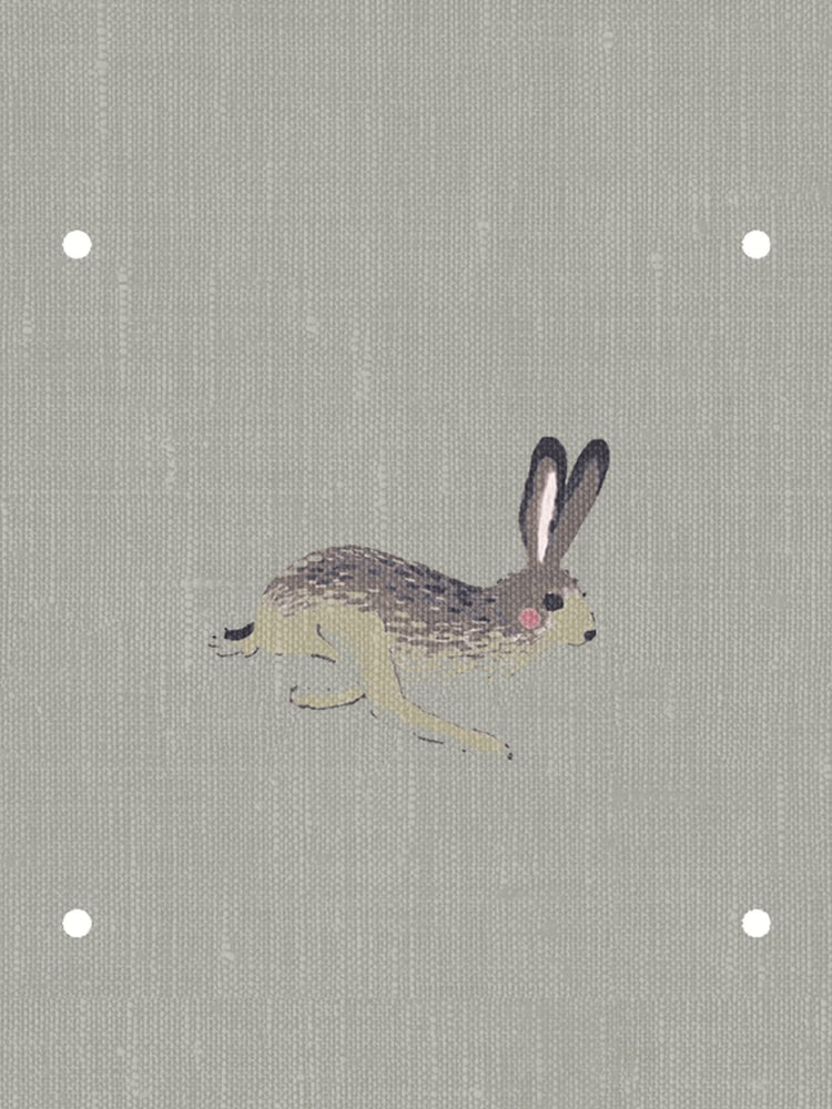 Sophie Allport Green Hare Made To Measure 100% Cotton Curtains - Image 9 of 9