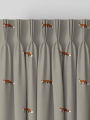 Sophie Allport Natural Foxes Made To Measure 100% Cotton Curtains - Image 5 of 9