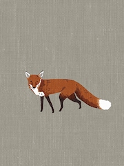 Sophie Allport Natural Foxes Made To Measure 100% Cotton Curtains - Image 9 of 9