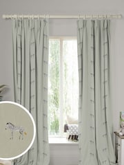 Sophie Allport Natural Zebra Made To Measure 100% Cotton Curtains - Image 1 of 9