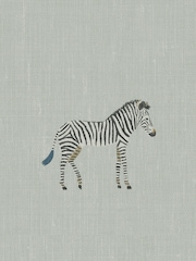 Sophie Allport Grey Zebra Made To Measure 100% Cotton Curtains - Image 9 of 9