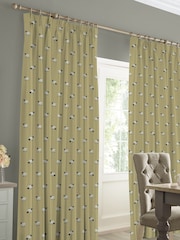 Sophie Allport Ochre Yellow Sheep Made To Measure 100% Cotton Curtains - Image 2 of 9