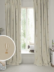 Sophie Allport Natural Bears and Balloons Made To Measure 100% Cotton Curtains - Image 1 of 9