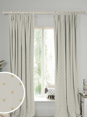 Sophie Allport Natural Hearts Made To Measure 100% Cotton Curtains - Image 1 of 9