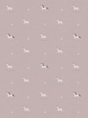 Sophie Allport Pink Unicorn Made To Measure 100% Cotton Curtains - Image 8 of 9
