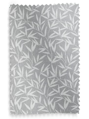 Laura Ashley Steel Grey Willow Leaf Chenille Made To Measure Curtains - Image 9 of 9