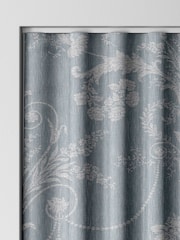 Laura Ashley Blue Josette Woven Made To Measure Curtains - Image 8 of 9