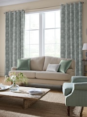 Laura Ashley Grey Josette Woven Made To Measure Curtains - Image 1 of 9