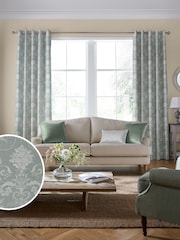 Laura Ashley Grey Josette Woven Made To Measure Curtains - Image 2 of 9