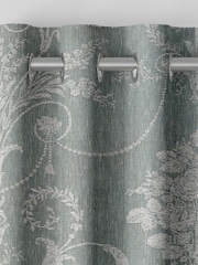 Laura Ashley Grey Josette Woven Made To Measure Curtains - Image 6 of 9
